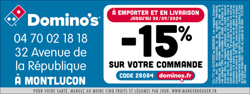 Image additionnelle de DOMINO'S PIZZA - MONTLUCON