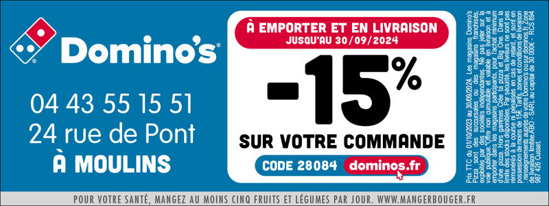 Image additionnelle de DOMINO'S PIZZA - MOULINS