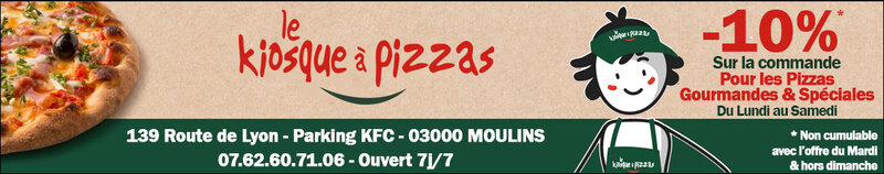 Image additionnelle de LE KIOSQUE A PIZZAS - MOULINS