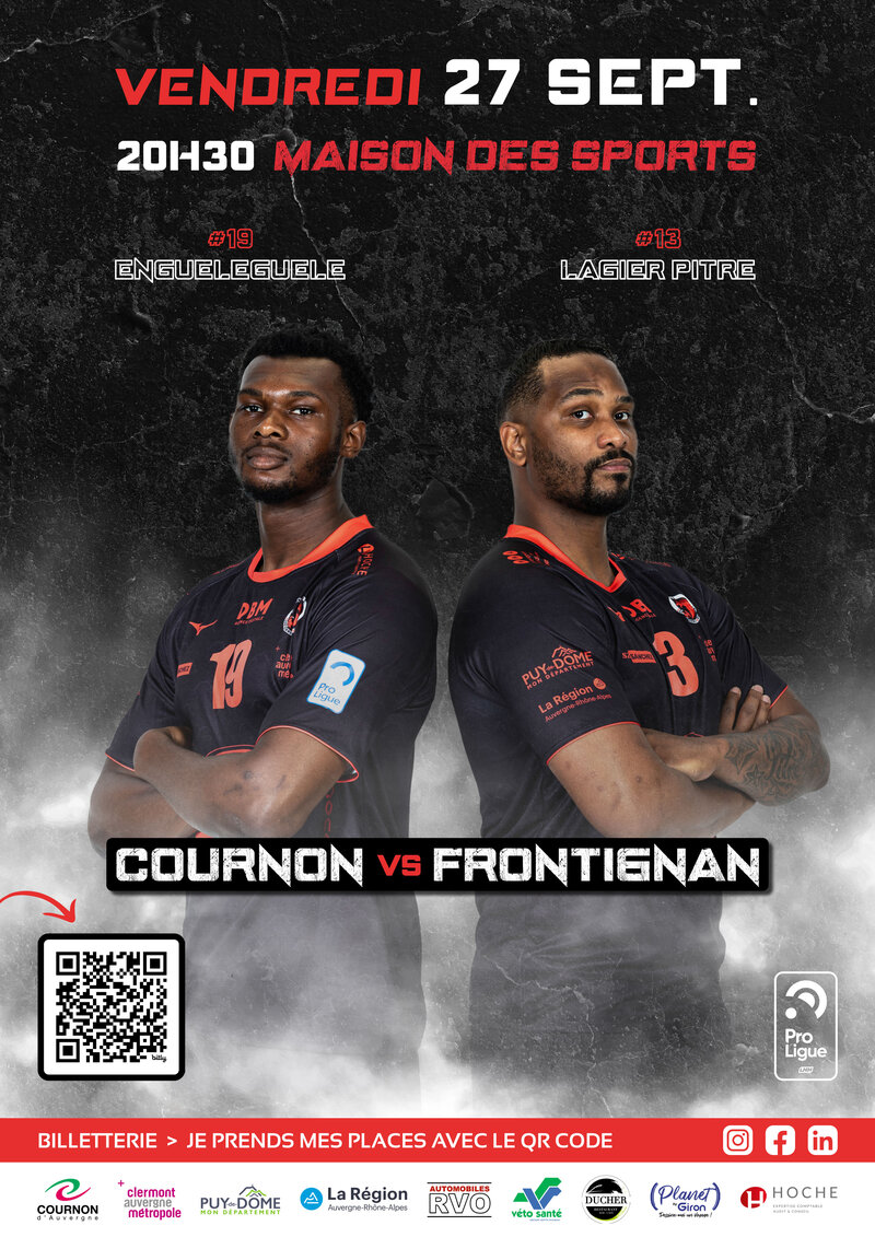 Image additionnelle de MATCH HANDBALL CLUB COURNON D'AUVERGNE VS FRONTIGNAN - Ven. 27 sept. 2024 de 20h30 à 22h30