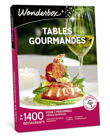 Image principale de WONDERBOX - Tables gourmandes - Coffret Cadeau Restaurant & Gastronomie - Idée cadeau Pour 2 personnes
